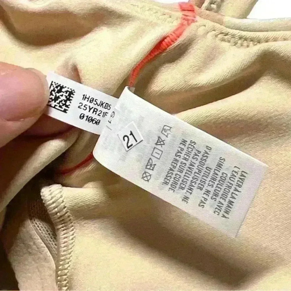 NWT OFFLINE by aerie real me low key long line sports bra XS in tan camo - Picture 10 of 15